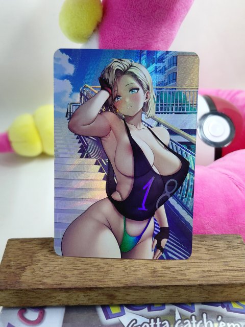 ANDROID 18 Custom Made Dragon Ball Waifu Card
