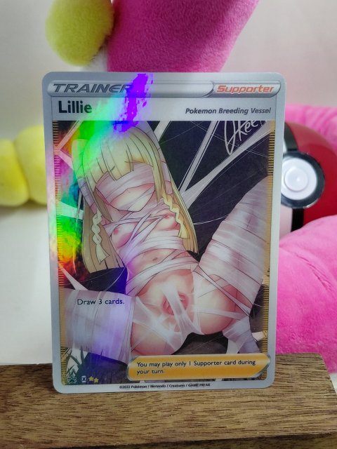 LILLIE Custom Made Pokemon Waifu Card