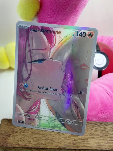 JESSIE'S ARCANINE Custom Made Pokemon Waifu Card 1