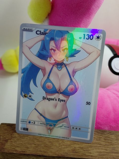 CLAIR Custom Made Pokemon Waifu Card 1