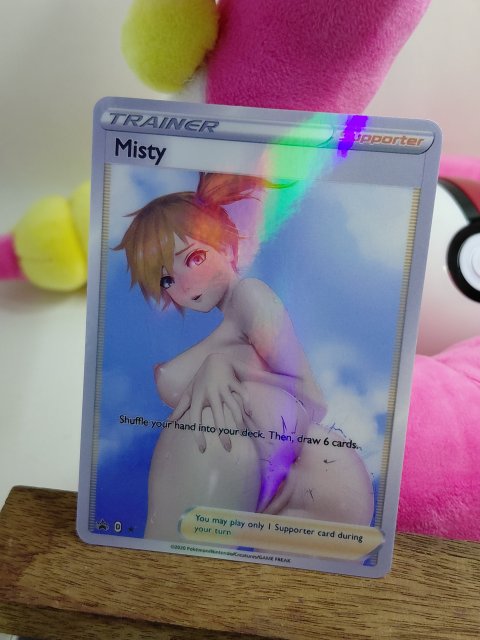 MISTY Custom Made Pokemon Waifu Card 1