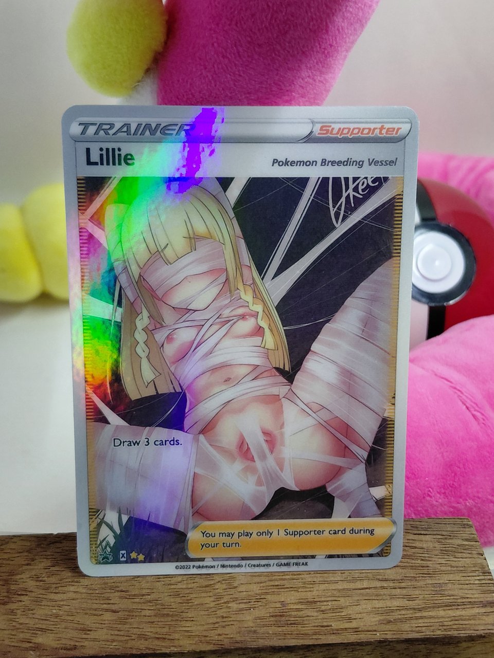 LILLIE Custom Made Pokemon Waifu Card