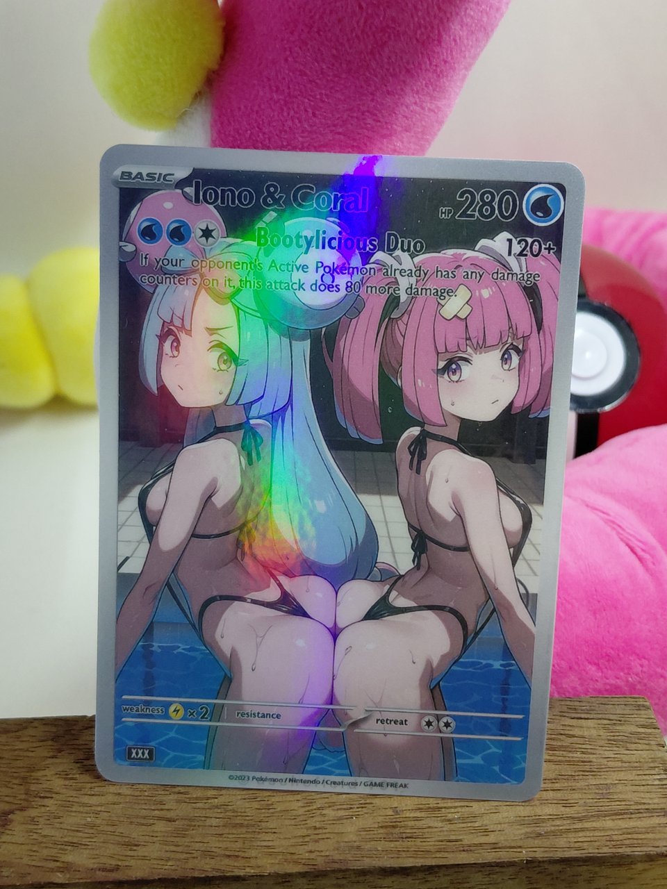 IONO x CORAL Custom Made Pokemon Waifu Card