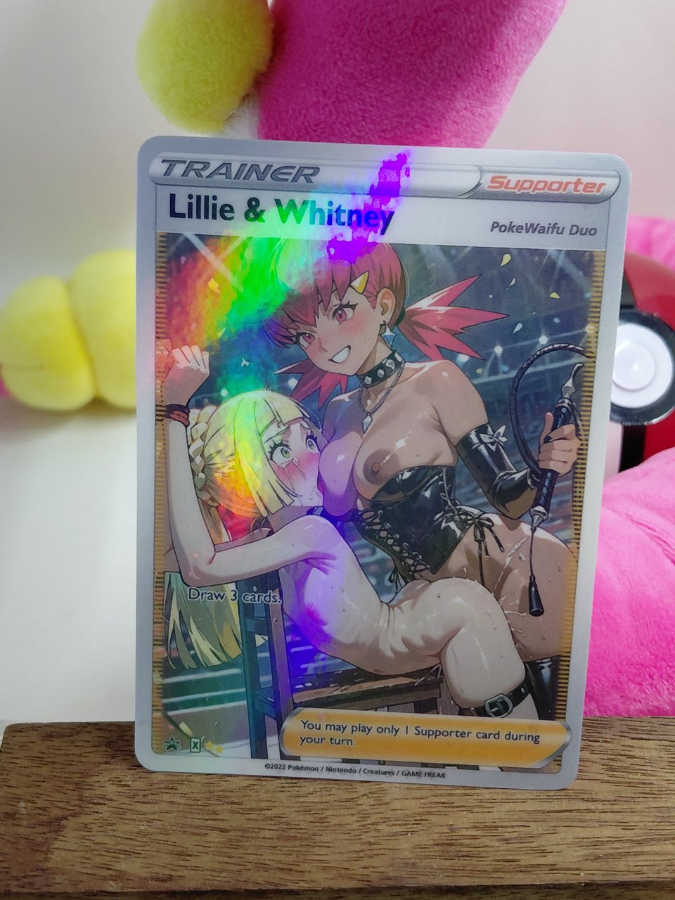 LILLIE x WHITNEY Custom Made Pokemon Waifu Card