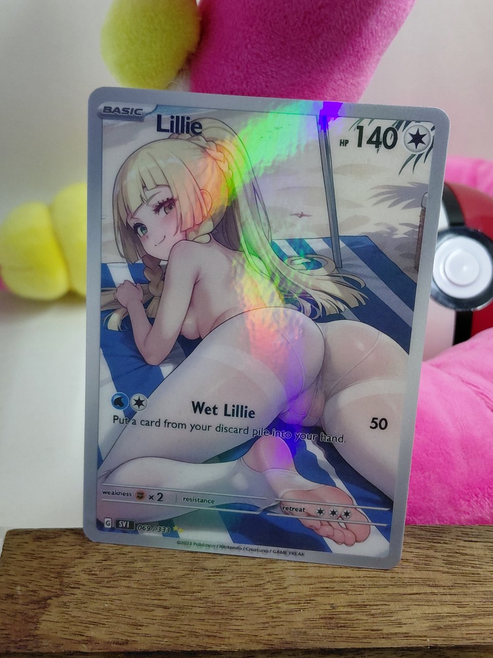 LILLIE Custom Made Pokemon Waifu Card