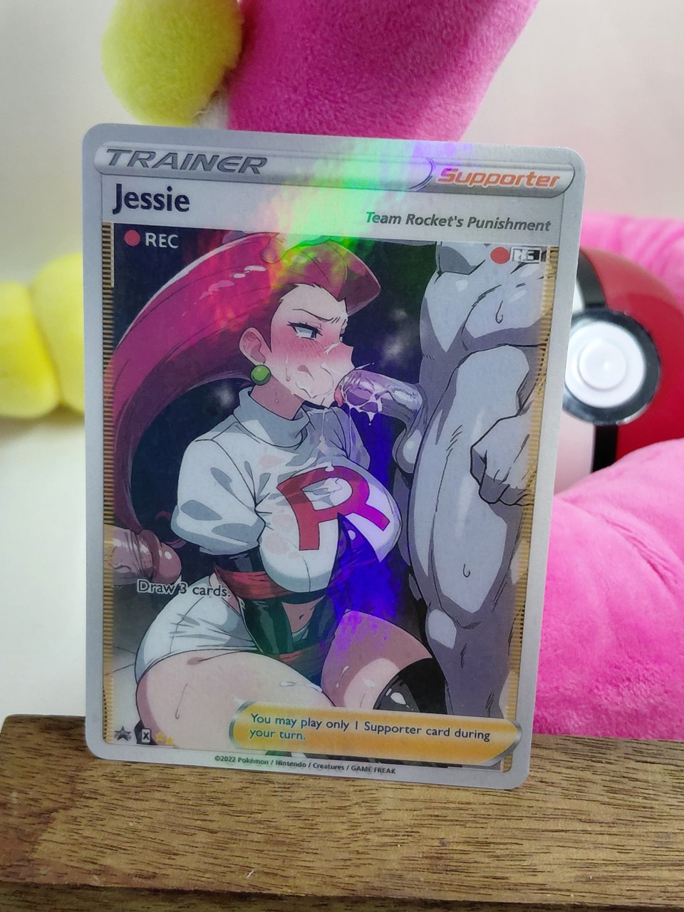 JESSIE Custom Made Pokemon Waifu Card