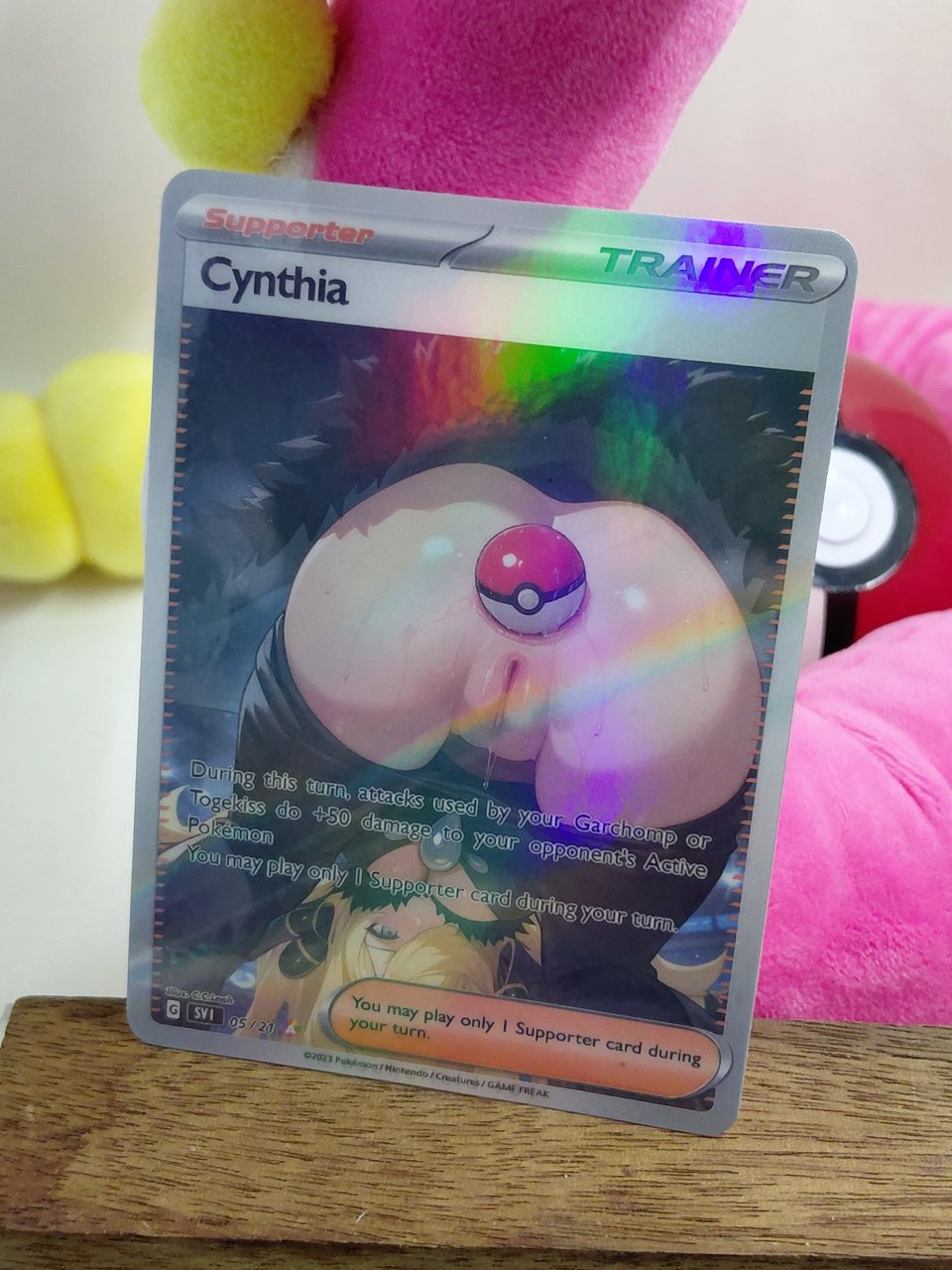 CYNTHIA Custom Made Pokemon Waifu Card