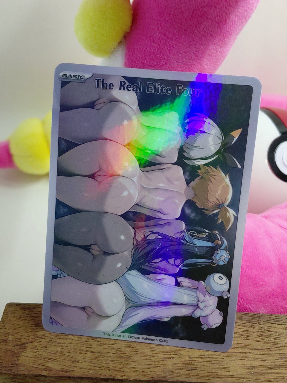 THE REAL ELITE FOUR Custom Made Pokemon Waifu Card