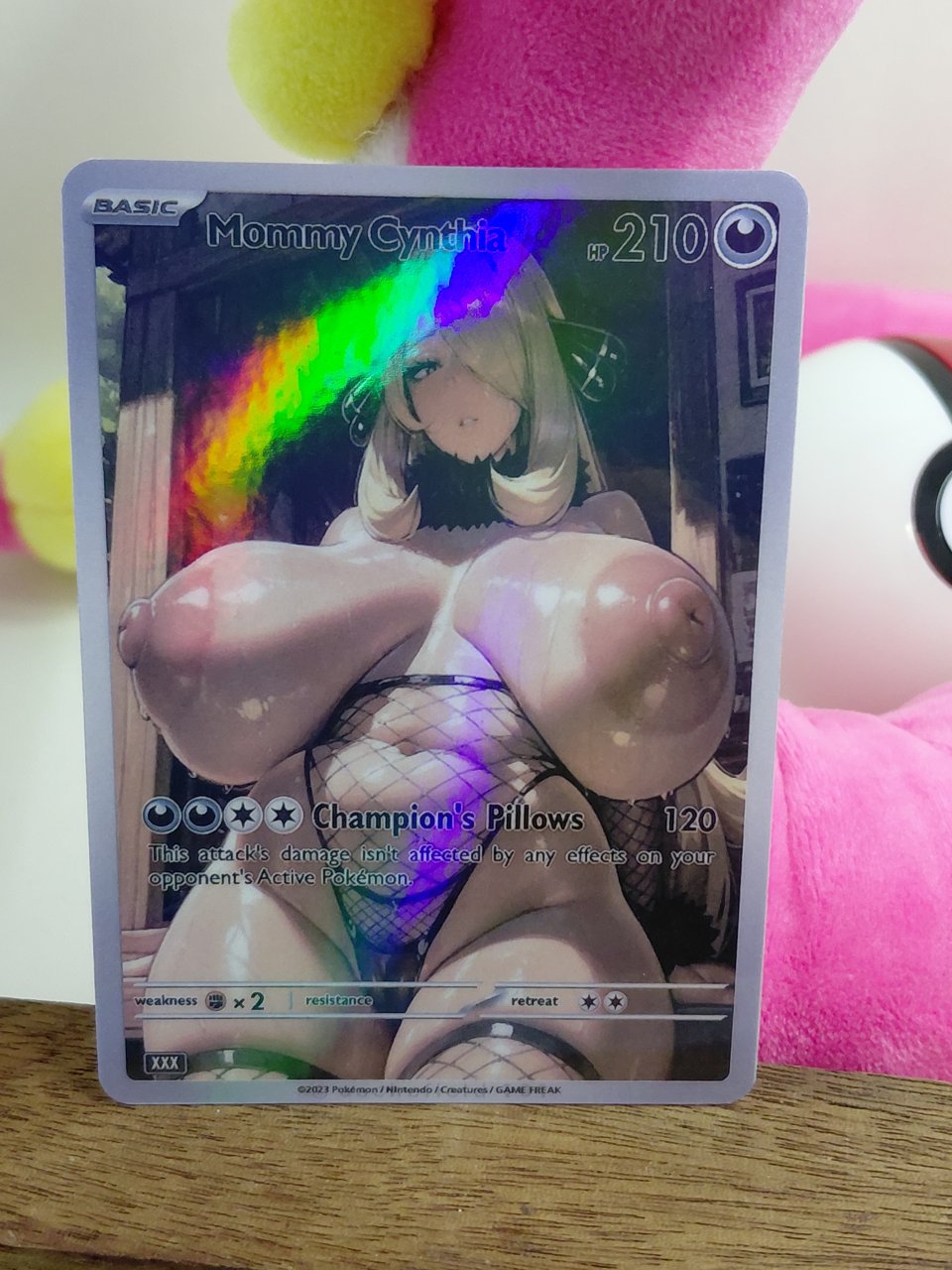 CYNTHIA Custom Made Pokemon Waifu Card