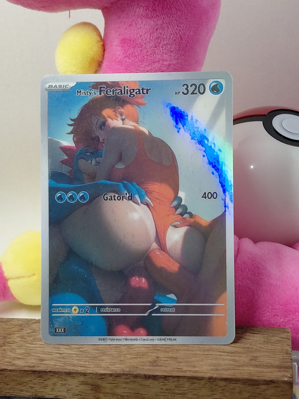 MISTY'S FERALIGATR Custom Made Pokemon Waifu Card