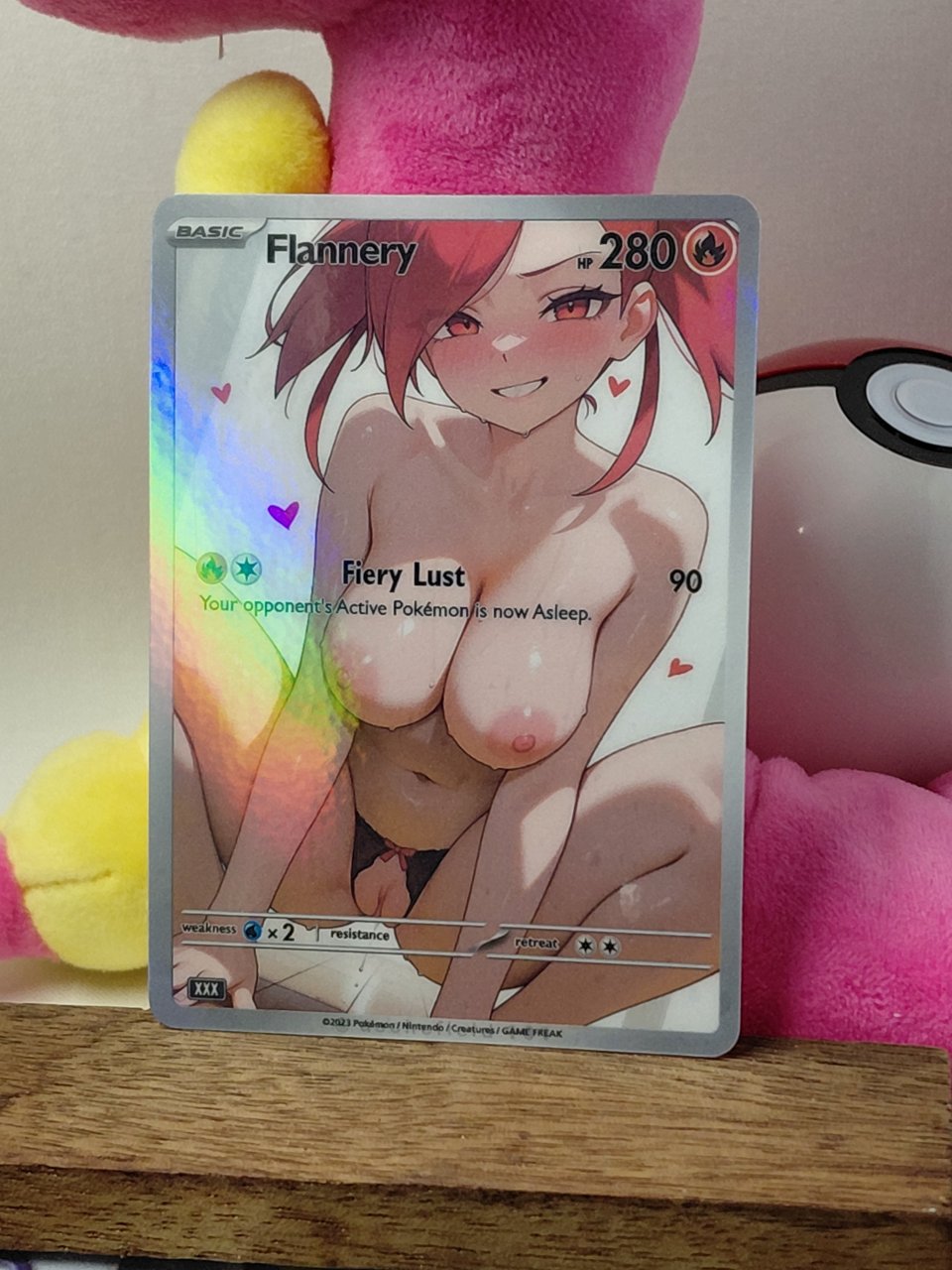 FLANNERY Custom Made Pokemon Waifu Card