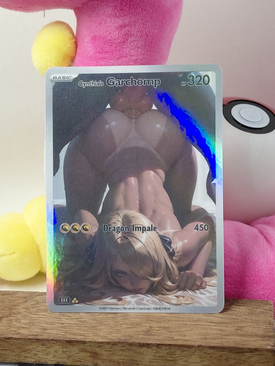 CYNTHIA'S GARCHOMP Custom Made Pokemon Waifu Card