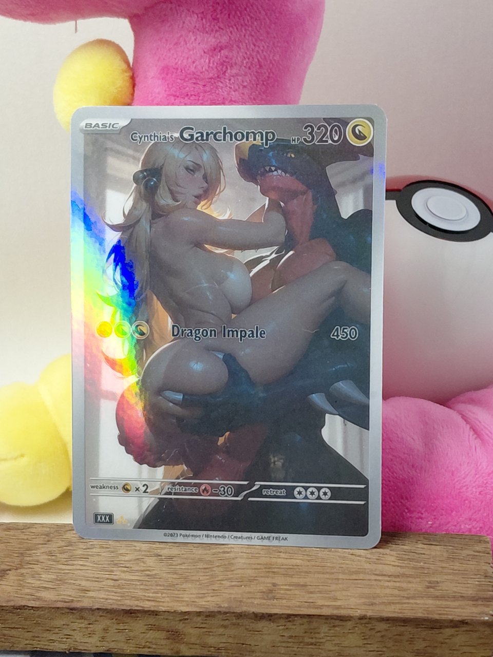 CYNTHIA'S GARCHOMP Custom Made Pokemon Waifu Card