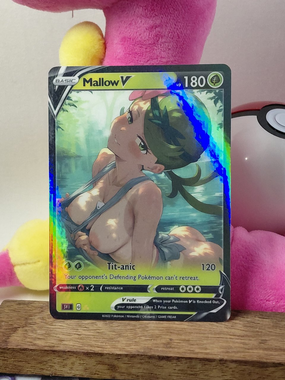 MALLOW V Custom Made Pokemon Waifu Card